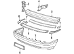 Diagram for Audi 90 Quattro License Plate - 893-807-287-C-01C