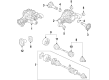 Diagram for Audi Q7 CV Joint - 7P0-598-103-G