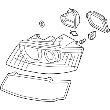 Audi S4 Headlight - 8E0-941-029-AC