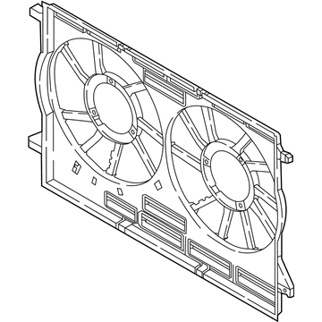 Audi Cooling Fan Shroud - 80A-121-207-A