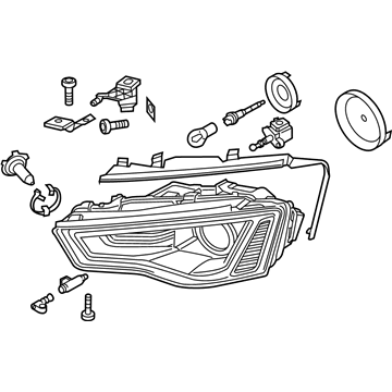 Audi allroad Headlight - 8K0-941-753-B