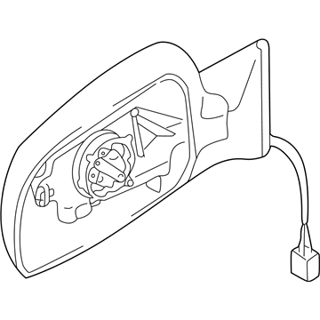 Audi S8 Side View Mirrors - 4D1-858-500-K