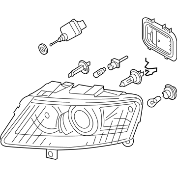 Audi A6 Headlight - 4F0-941-003-DR