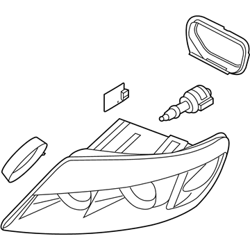 Audi Q7 Headlight - 4L0-941-029-AK