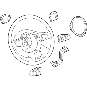 Audi Q7 Steering Wheel - 8R0-419-091-BA-WVH