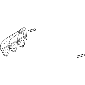 Audi Exhaust Manifold - 06E-253-032-AC