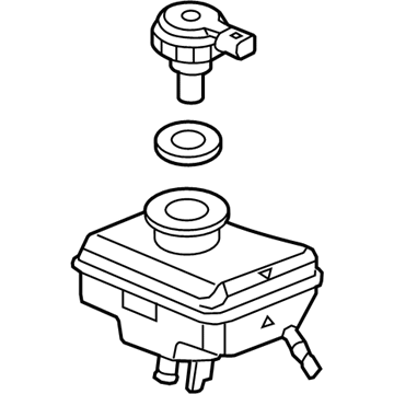 Audi Brake Master Cylinder Reservoir - 8K0-611-301-A