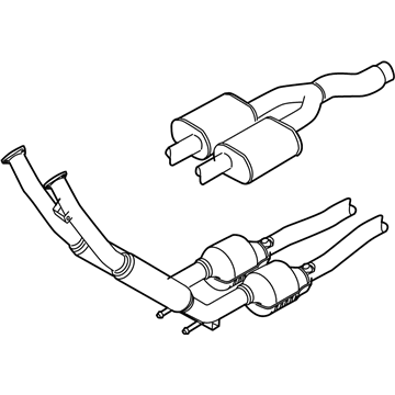 Audi TT Quattro Catalytic Converter - 8J0-254-500-BX