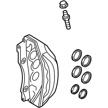 Audi S8 Brake Caliper - 4N0-615-108-AC