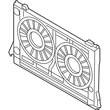 Audi A8 Quattro Cooling Fan Shroud - 4E0-121-207-A