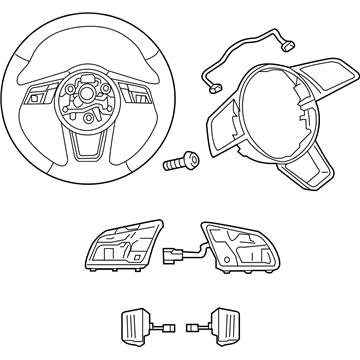 Audi A3 Sportback e-tron Steering Wheel - 8V0-419-091-CH-INU