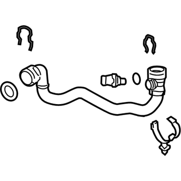 2015 Audi TTS Quattro Coolant Pipe - 1K0-122-051-GL