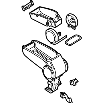 Audi A3 Quattro Cup Holder - 8P0-898-277-8C1