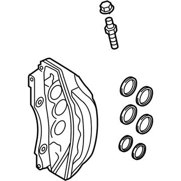 Audi S8 Brake Caliper - 4N0-615-108-AG