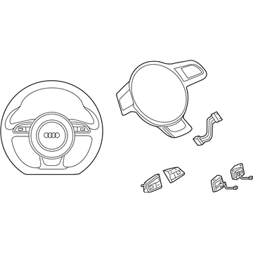 Audi S6 Steering Wheel - 4G0-419-091-BL-IWJ