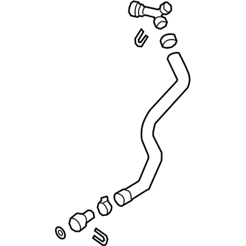 Audi A5 Quattro Coolant Pipe - 8W0-122-101-BH