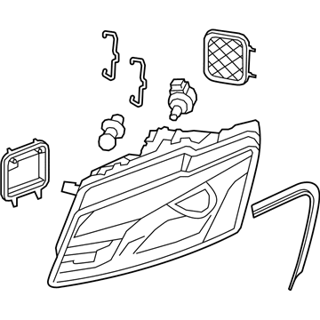 Audi Q5 Headlight - 8R0-998-029-E