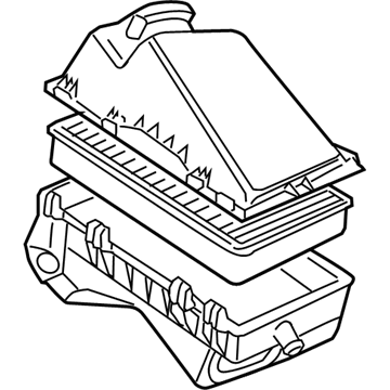 Audi Air Filter Box - 1J0-129-607-AK