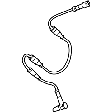 Audi ABS Wheel Speed Sensor - 4B0-927-803-C