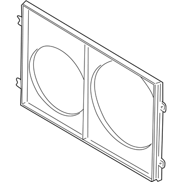 Audi Cooling Fan Shroud - 1J0-121-207-L-B41