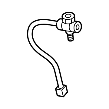 Audi Windshield Washer Hose - 80A-955-961-A