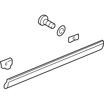 Audi A8 Door Moldings - 4D0-853-951-GRU