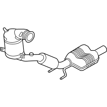 Audi Catalytic Converter - 8S0-254-500-BX