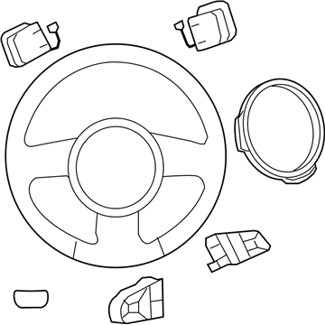 Audi A3 Sportback e-tron Steering Wheel - 8V0-419-091-BB-CJM