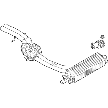 Audi RS Q8 Muffler - 4M8-253-078-BK