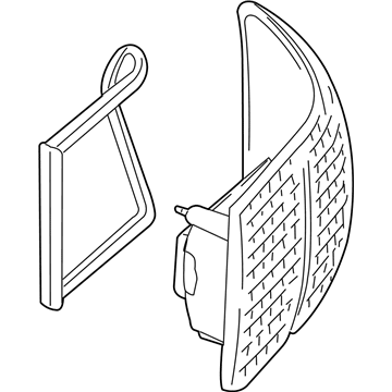 Audi Tail Light Lens - 4D0-945-217-A