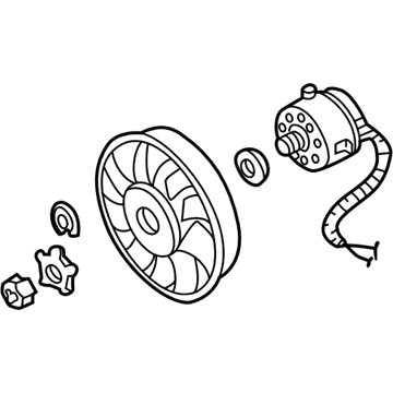 Audi Cooling Fan Assembly - 8D0-959-455-C