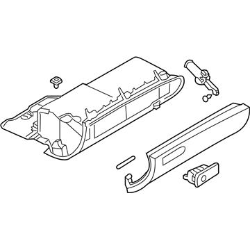 Audi RS4 Glove Box - 8E1-880-302-F-9D6