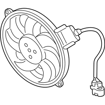 Audi Allroad Quattro Cooling Fan Assembly - 4Z7-959-455-M