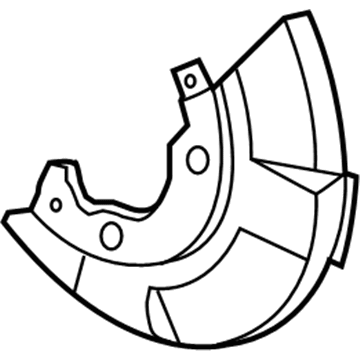 Audi TT Quattro Brake Dust Shield - 8N0-615-312-C