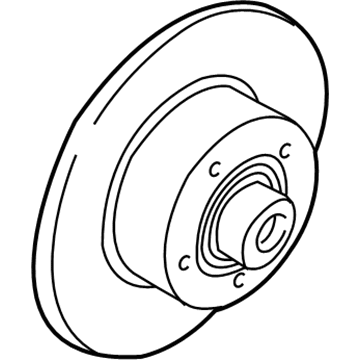 Audi Brake Disc - 8E0-615-601-P