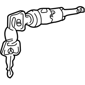 Audi Ignition Lock Cylinder - 8E0-905-855