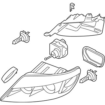 Audi Q7 Headlight - 4L0-941-003-AJ