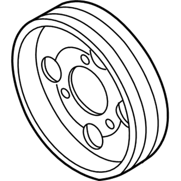 Audi Power Steering Pump Pulley - 06D-145-255-B