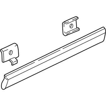 Audi A8 Door Moldings - 4D0-853-961-GRU