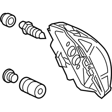 Audi S8 Brake Caliper - 4H0-615-123-B