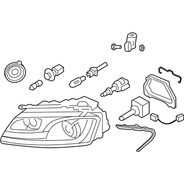 Audi A5 Quattro Headlight - 8T0-941-030-AM