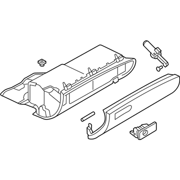 Audi Glove Box - 8H1-857-035-J-EC3