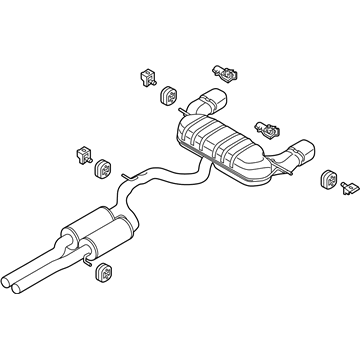 Audi TT RS Quattro Muffler - 8S0-253-181-BG