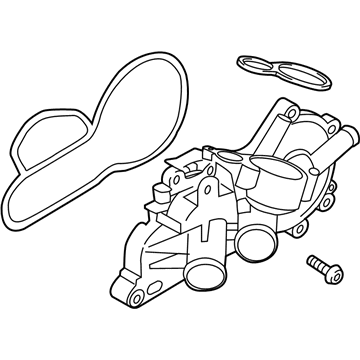 Audi Thermostat Housing - 04E-121-116-C