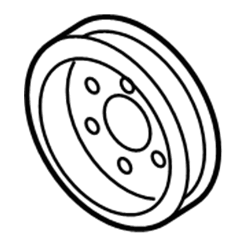 Audi Power Steering Pump Pulley - 077-145-255-H