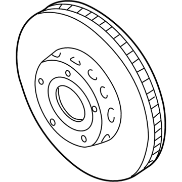 Audi Brake Disc - 4D0-615-301-J