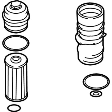 Audi Oil Filter Housing - 057-115-373-B