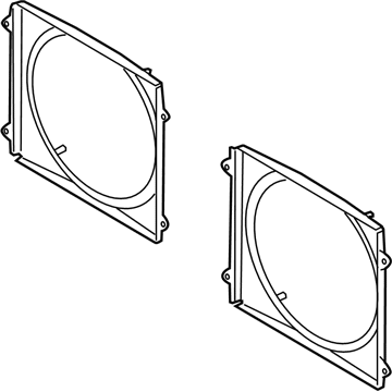 Audi Cooling Fan Shroud - 420-121-197-B