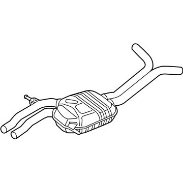 Audi 4G0-253-409-BF Resonator & Pipe