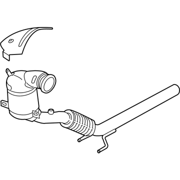 Audi Catalytic Converter - 5WA-254-501-A